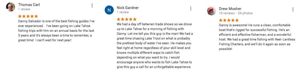 reellentless google reviews